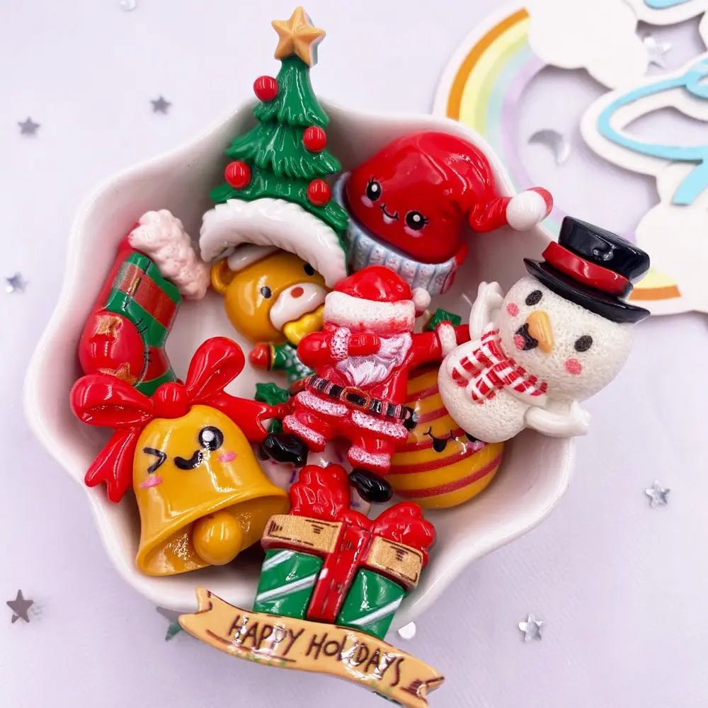 Festrio Kerstfiguren Set – 10 Schattige Decoraties voor Kerst Knutselen en DIY