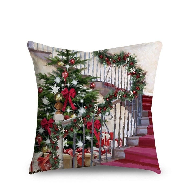 Kerst Kussenhoes – Sfeervolle 45x45 cm Kussenhoezen voor Kerstdecoratie