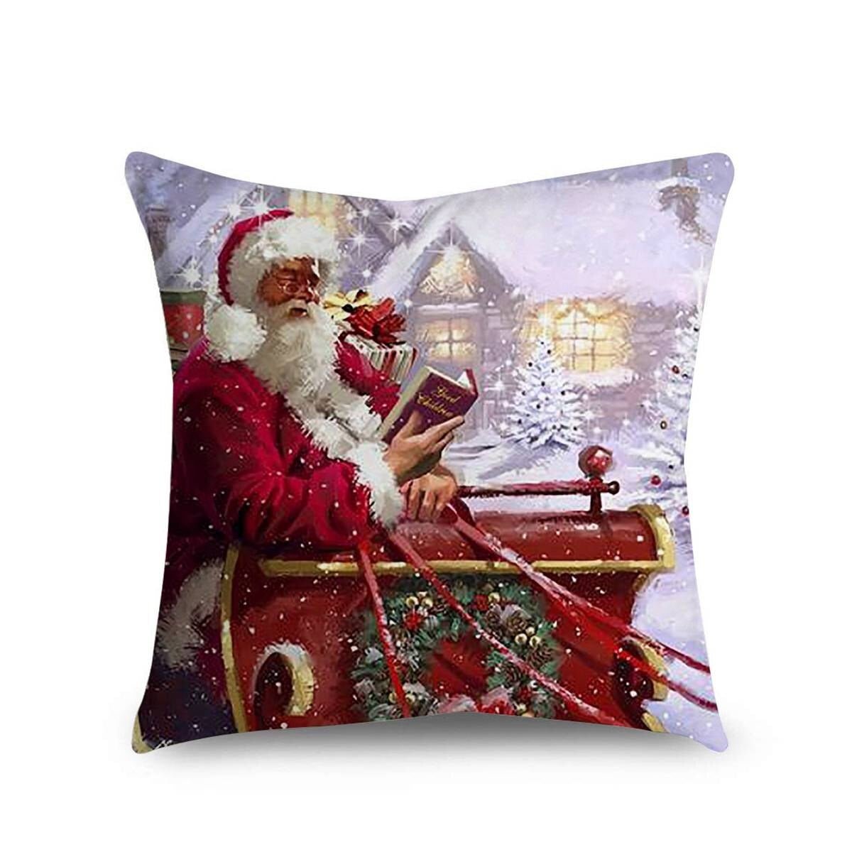 Kerst Kussenhoes – Sfeervolle 45x45 cm Kussenhoezen voor Kerstdecoratie