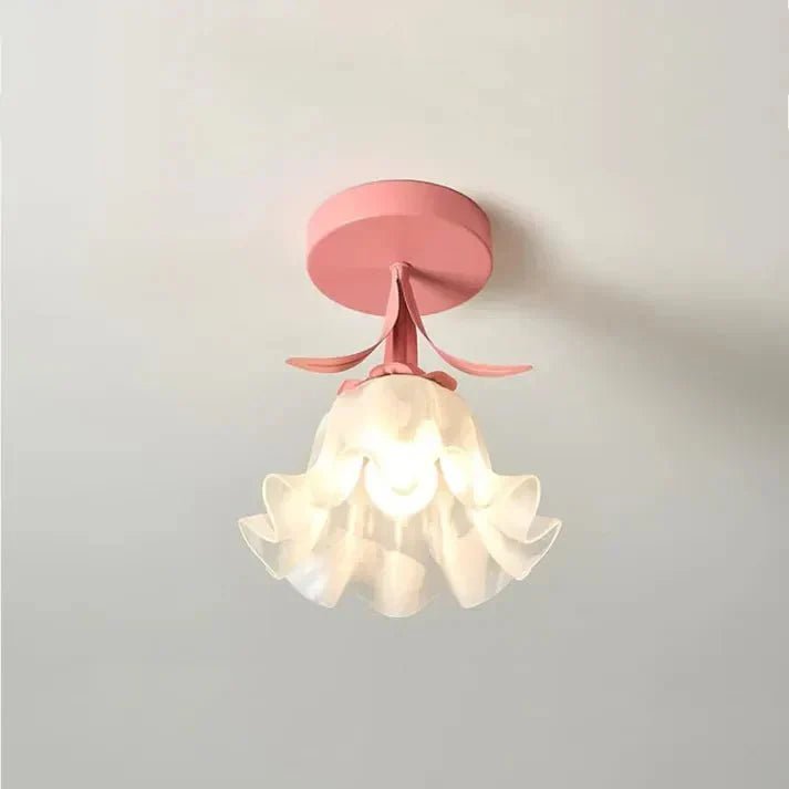 TiffaBloom™ Tiffany Plafondlamp - Vintage Bloemen Design met Glas-in-lood