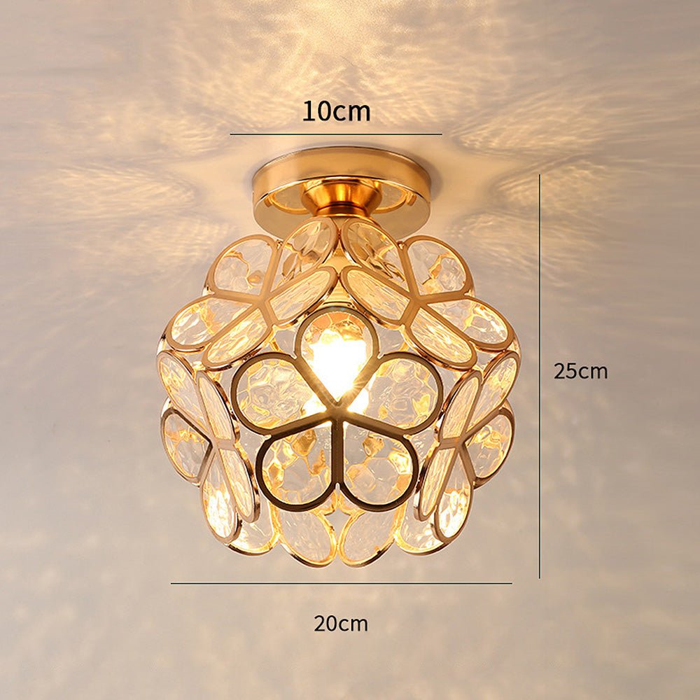 BlomsterLight - Bloemen Design Glazen Plafondlamp