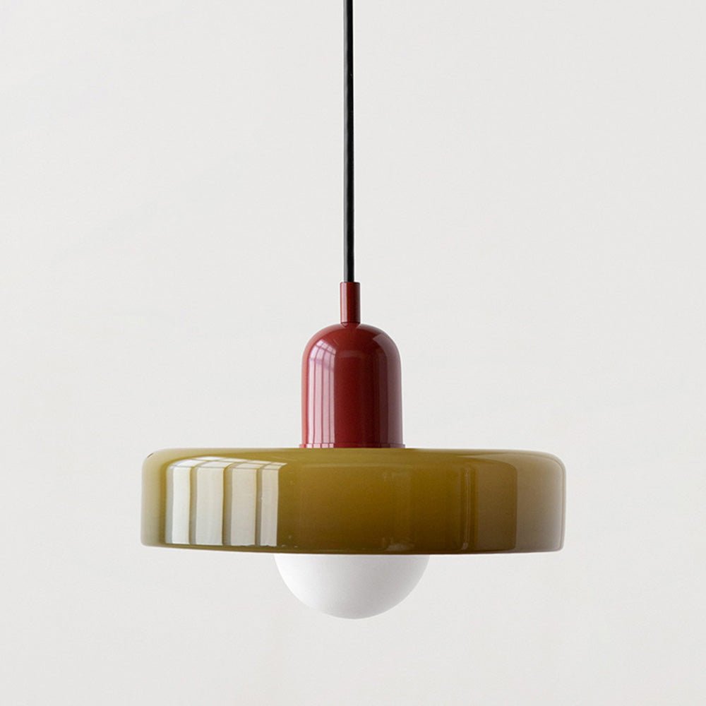 Bauhuis Glazen Hanglamp – Modern en Kleurrijk Design voor Woonkamer of Eetkamer