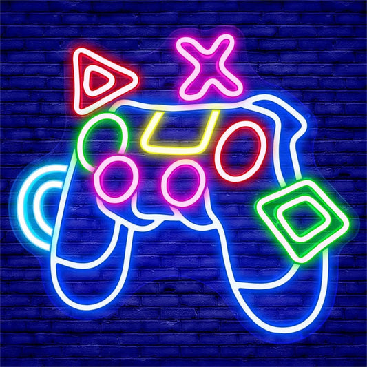 GamerGlow™ LED Gamepad Wandlamp | Neon Verlichting voor Gamekamers en Slaapkamers