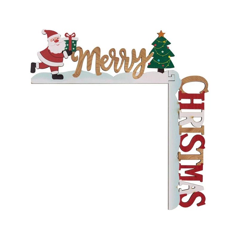 DecoraFrame™ Houten Kerstdecoratie | Personalisatie voor Deur en Muur