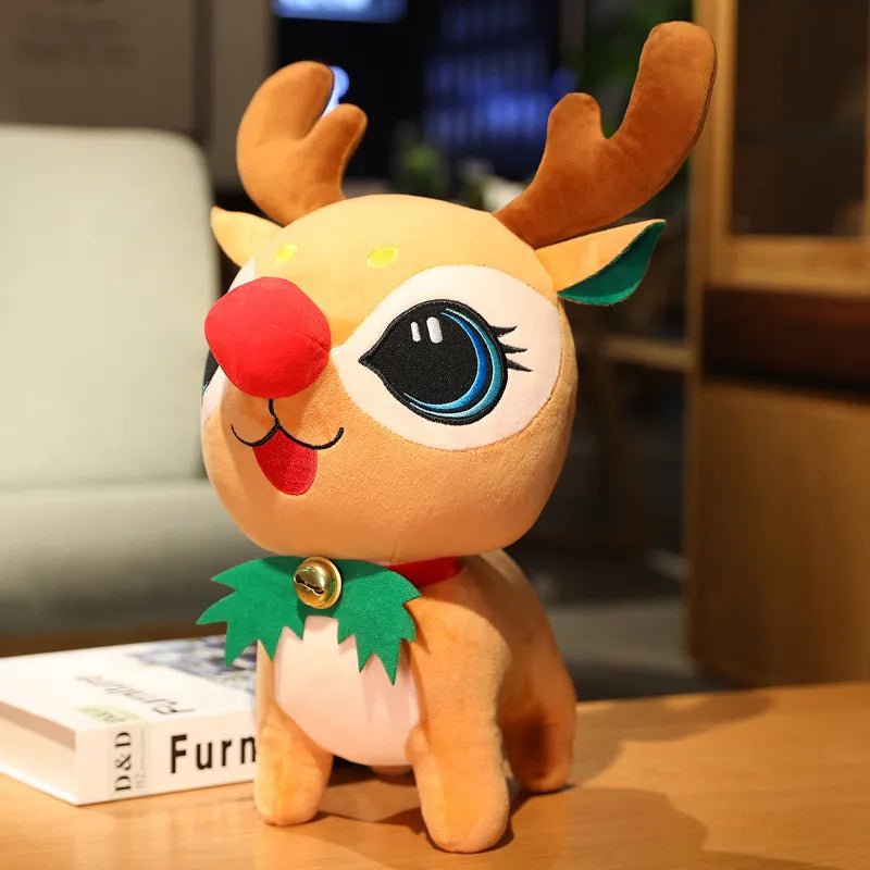 Schattige Kerstknuffels voor Kinderen | Zachte Pluche Kerstfiguren Cadeau