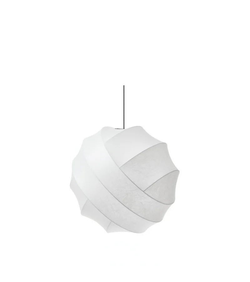 SilkSphere™ Zijde Hanglamp | Wabi Sabi Stijl met Verstelbare LED Verlichting