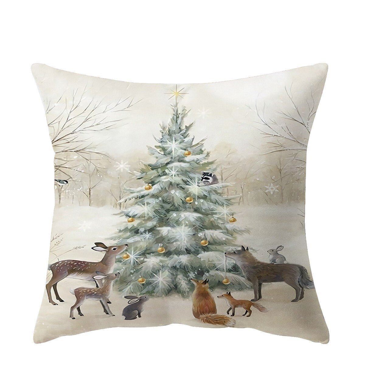 Kerst Kussenhoes – Sfeervolle 45x45 cm Kussenhoezen voor Kerstdecoratie