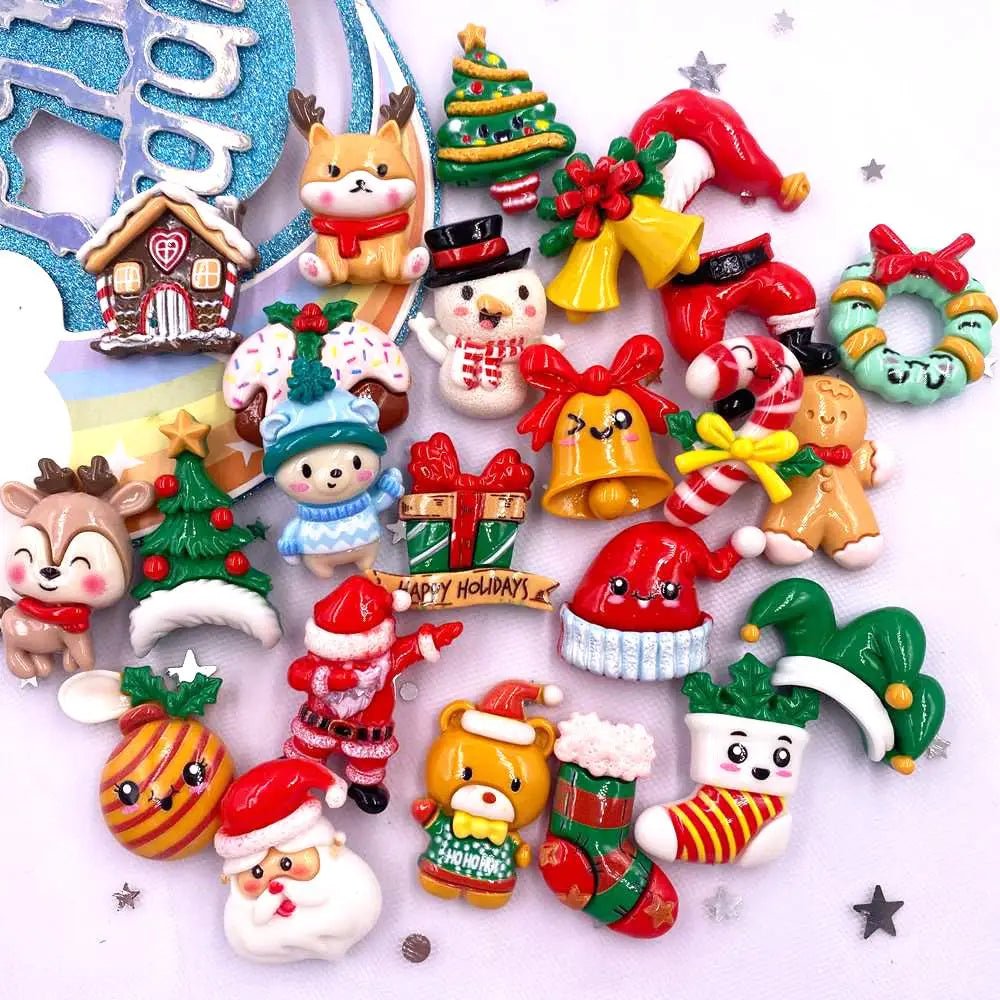 Festrio Kerstfiguren Set – 10 Schattige Decoraties voor Kerst Knutselen en DIY