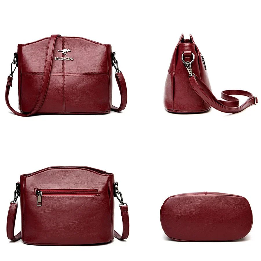 Sorella™ Leren Schoudertas voor Dames – Stijlvolle en Praktische Crossbody Bag