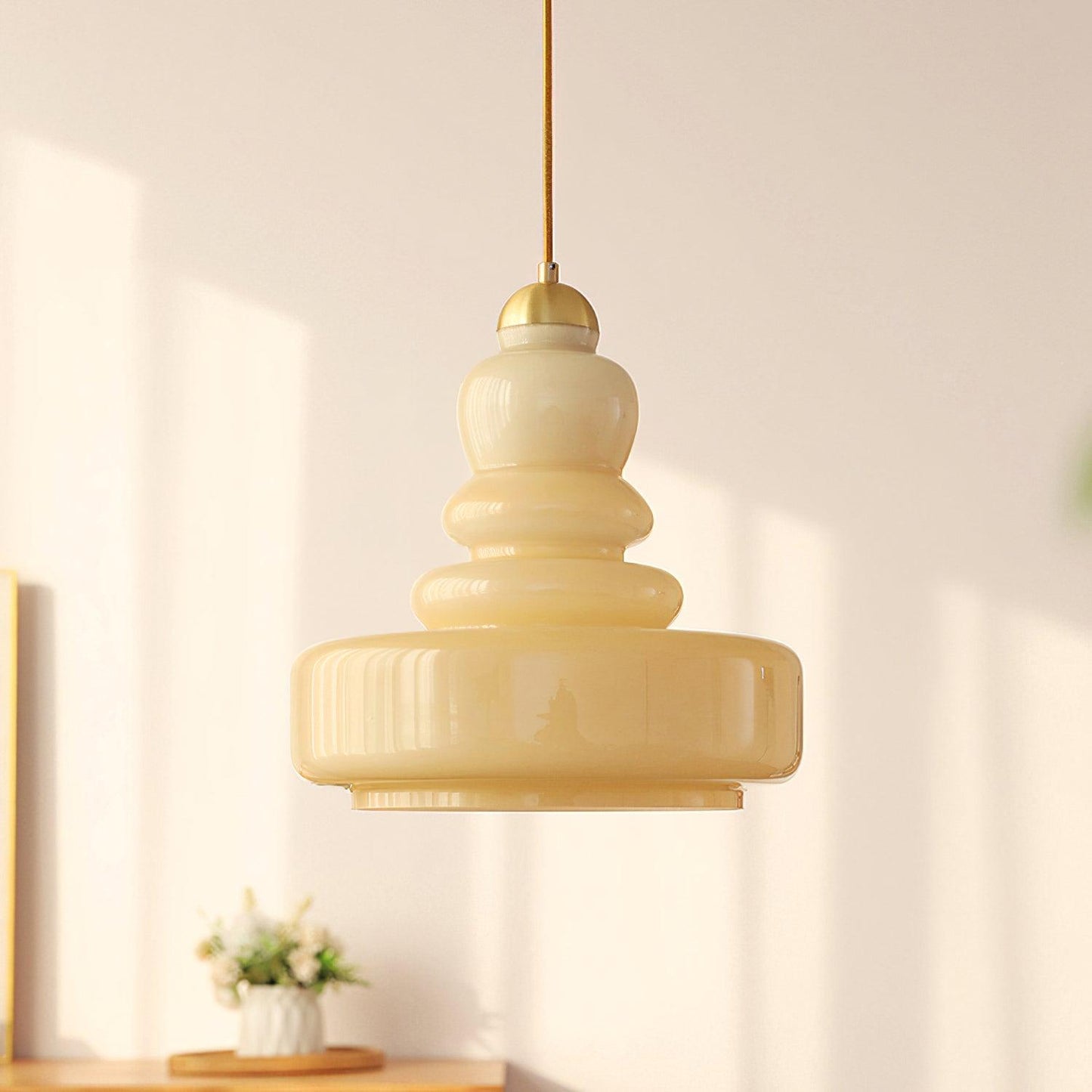 Retro Glazen Hanglamp Voor Eetkamer en Woonkamer