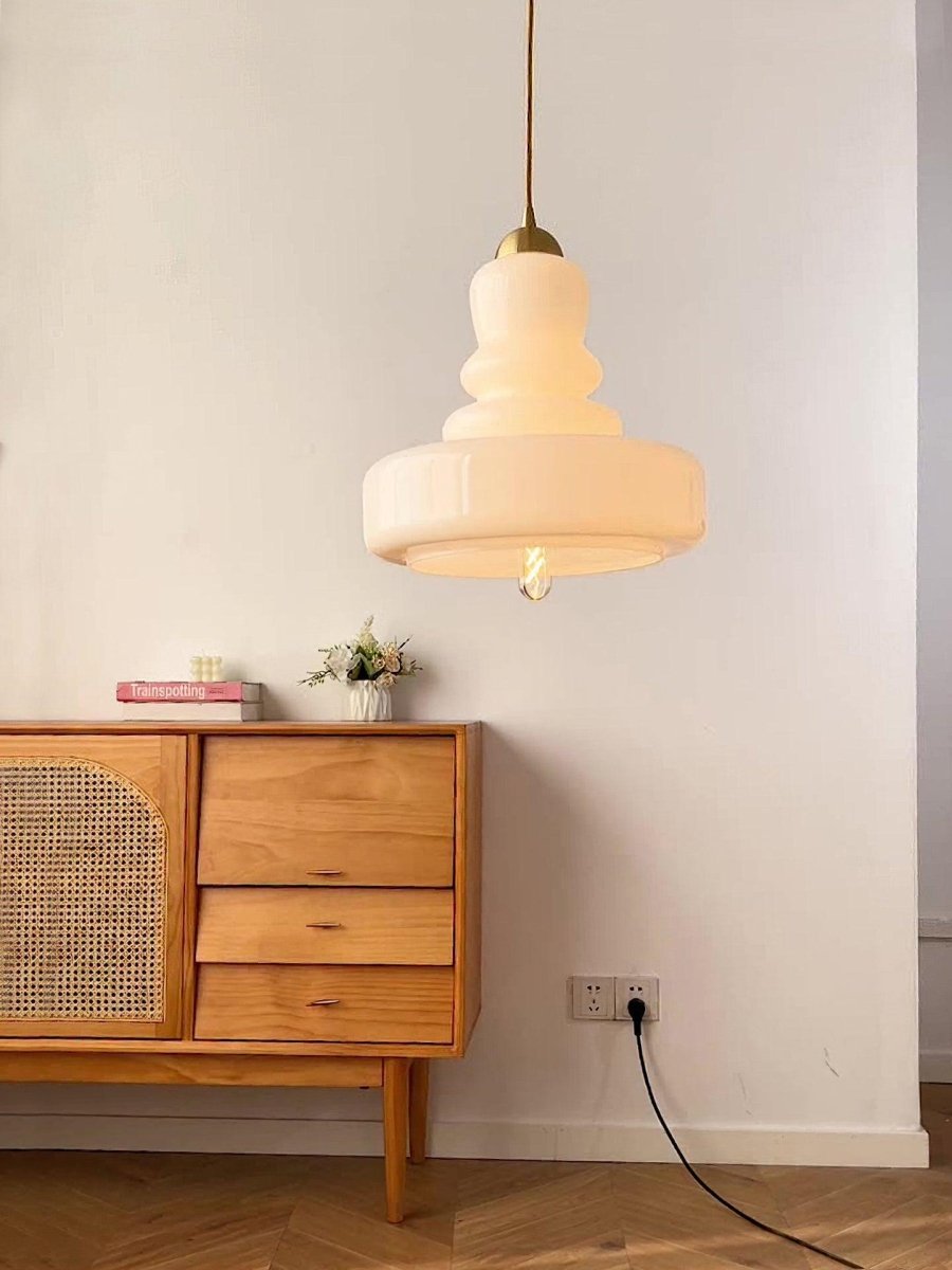 Retro Glazen Hanglamp Voor Eetkamer en Woonkamer