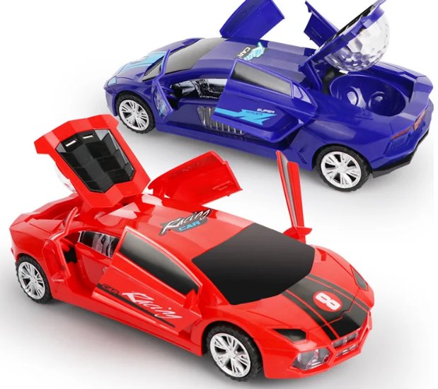 TurboCar™ – LED Bewegende Supercar voor Kinderen – Magisch Plezier en Beweging