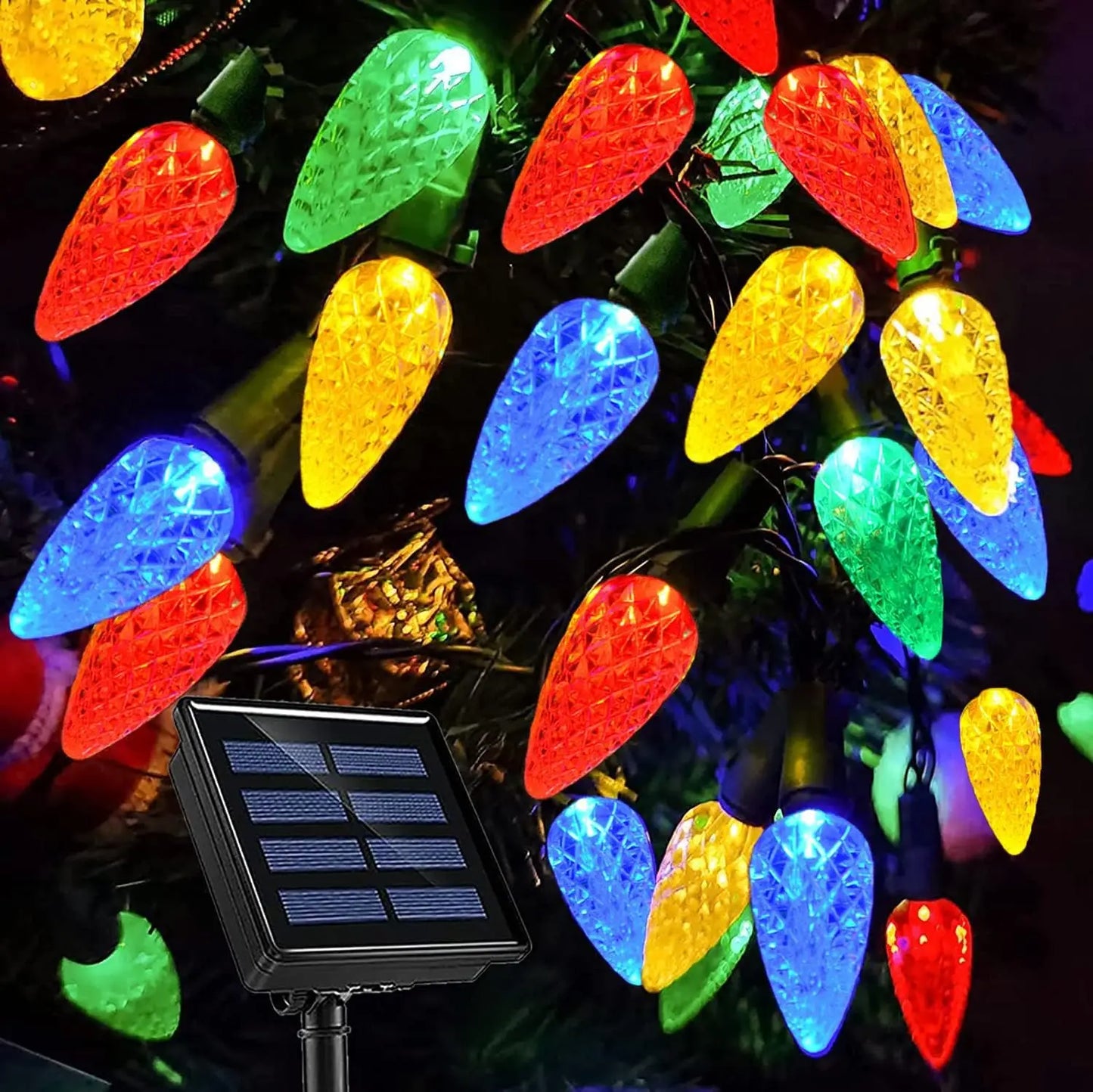 GlowBright™ Solar Kerstverlichting LED – Sfeervolle Solar Buitenverlichting voor de Feestdagen