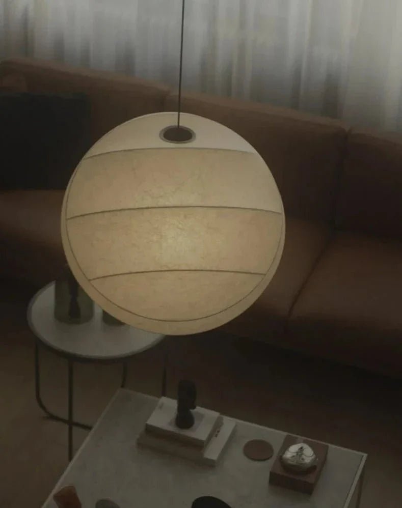 SilkSphere™ Zijde Hanglamp | Wabi Sabi Stijl met Verstelbare LED Verlichting