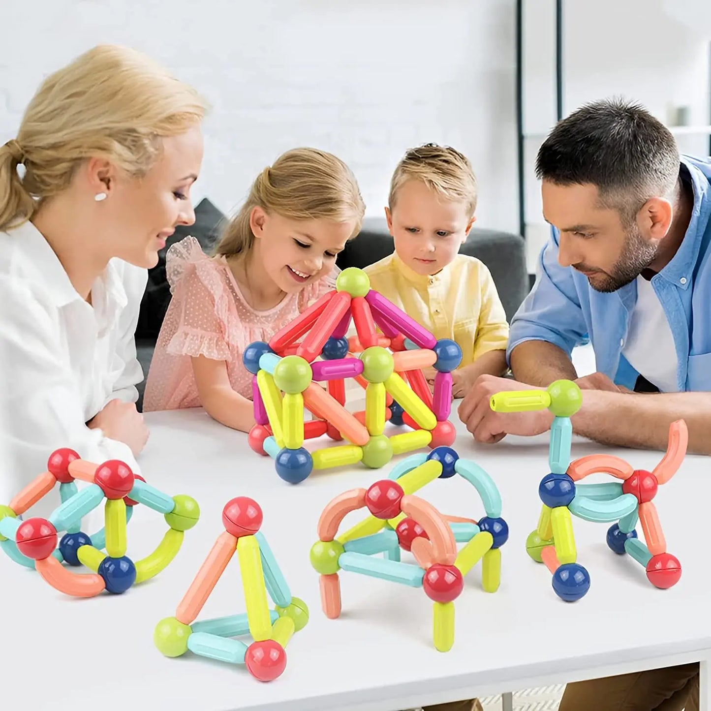 MagnaBuild™ Magnetisch Bouwavontuur | Montessori Speelgoed voor Creatieve Geesten