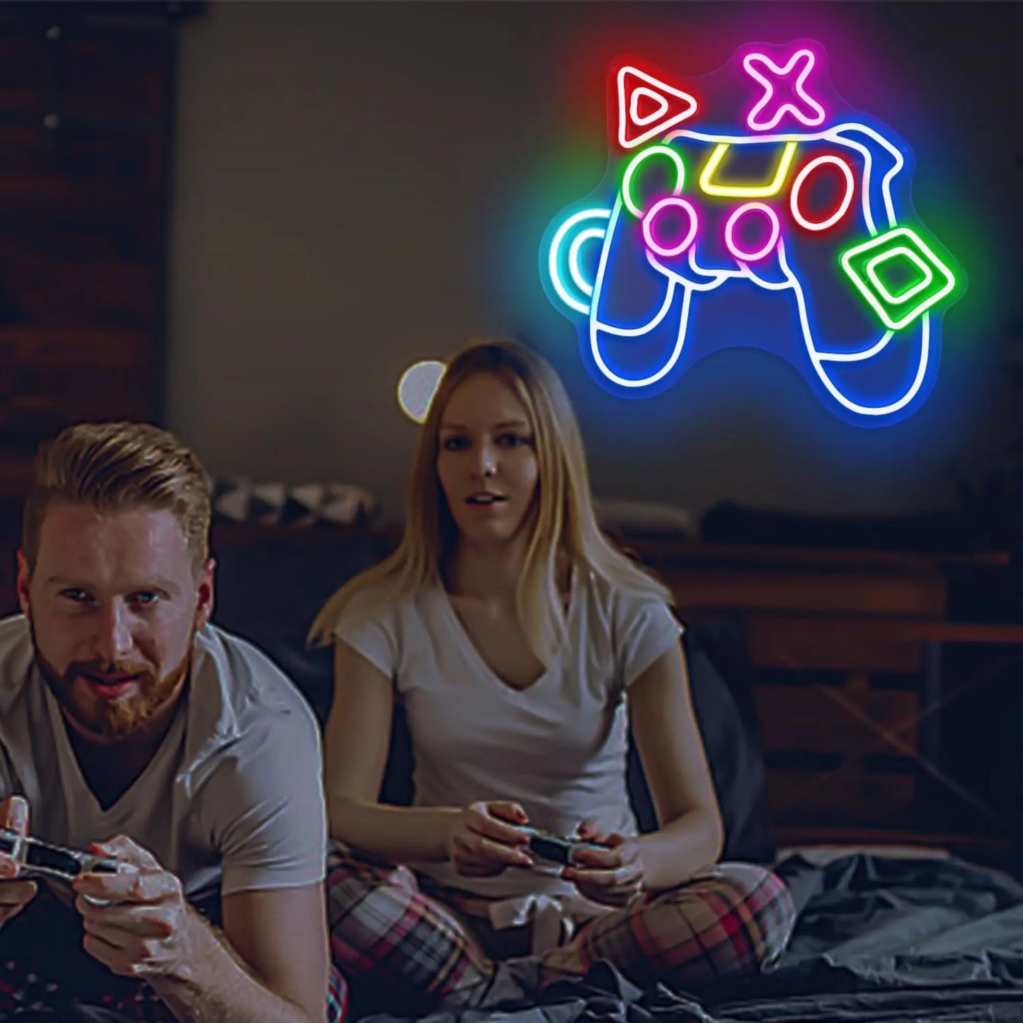 GamerGlow™ LED Gamepad Wandlamp | Neon Verlichting voor Gamekamers en Slaapkamers