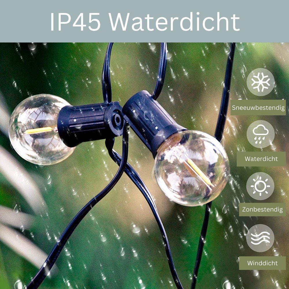 AquaGlow Weerbestendige Buitenlamp - Sfeervolle Waterdichte LED Verlichting Voor Tuin