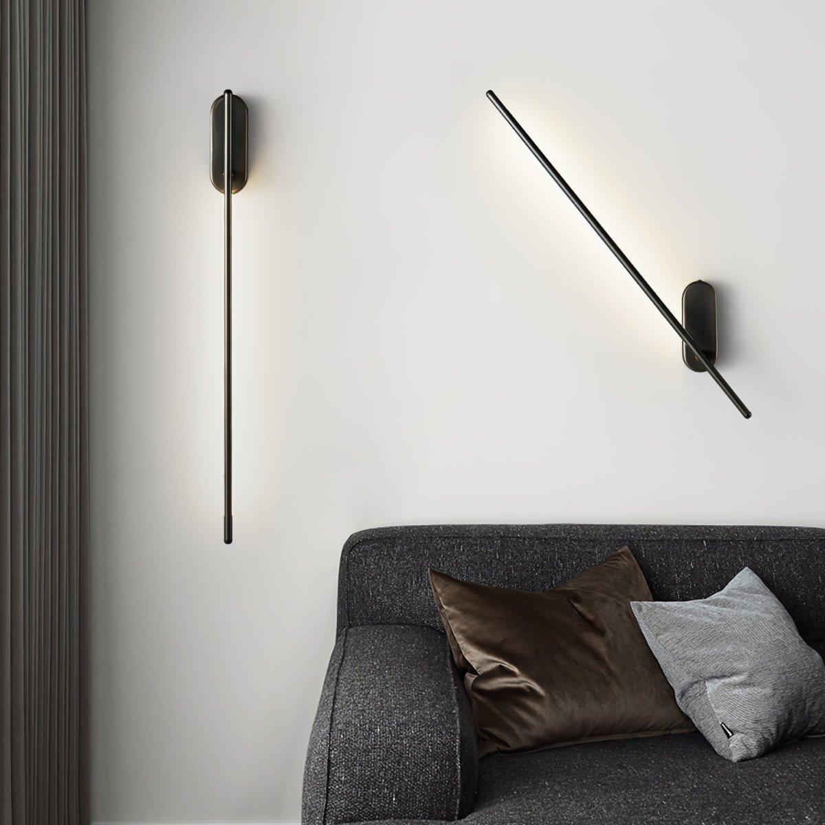 Minimalistische Goudkleurige Wandlamp - Verticale LED Sfeerverlichting voor Woonkamer en Hal