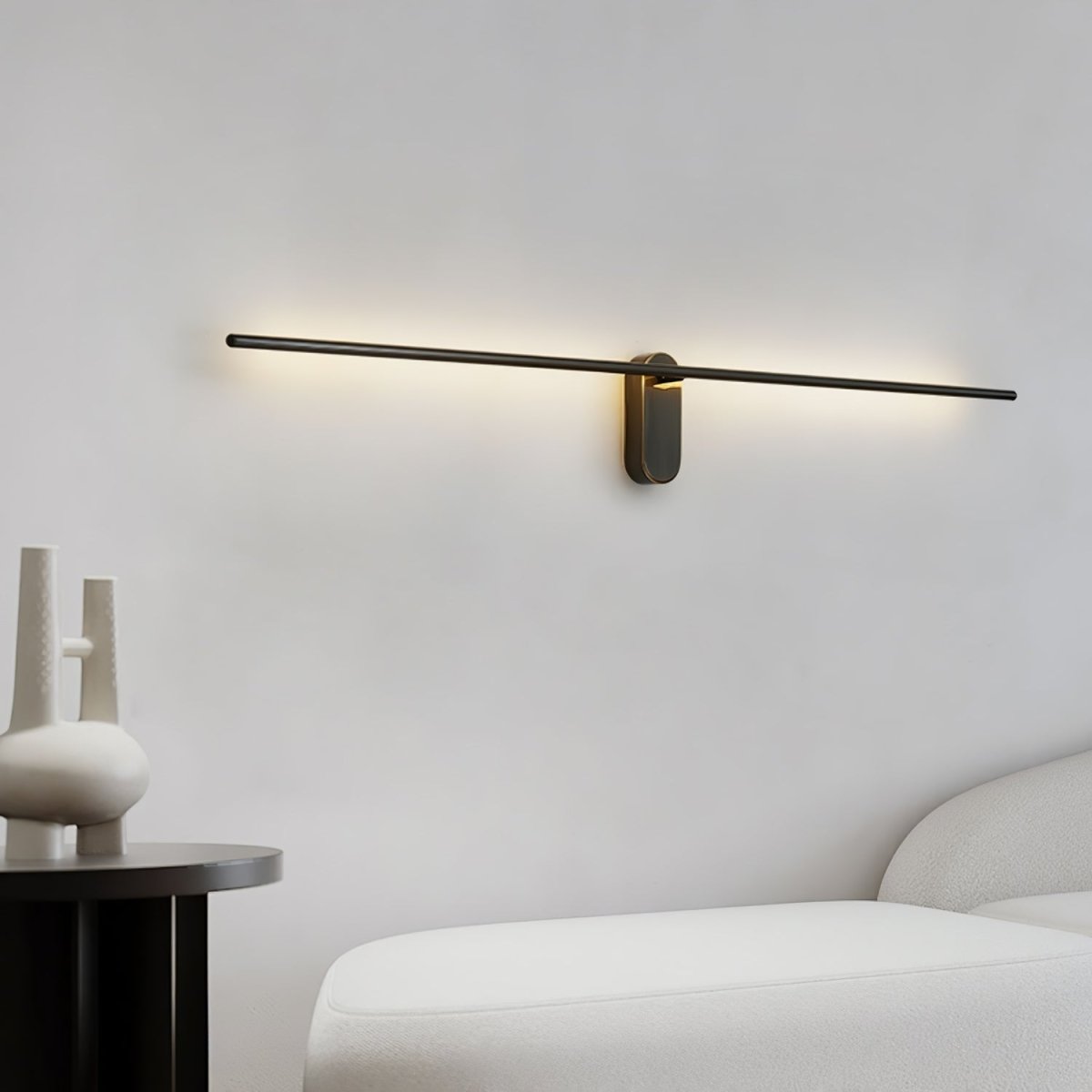 Minimalistische Goudkleurige Wandlamp - Verticale LED Sfeerverlichting voor Woonkamer en Hal