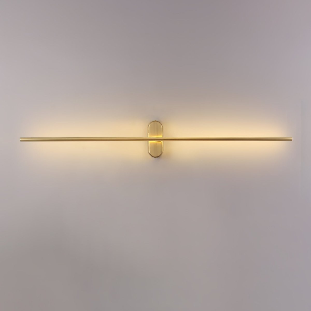 Minimalistische Goudkleurige Wandlamp - Verticale LED Sfeerverlichting voor Woonkamer en Hal