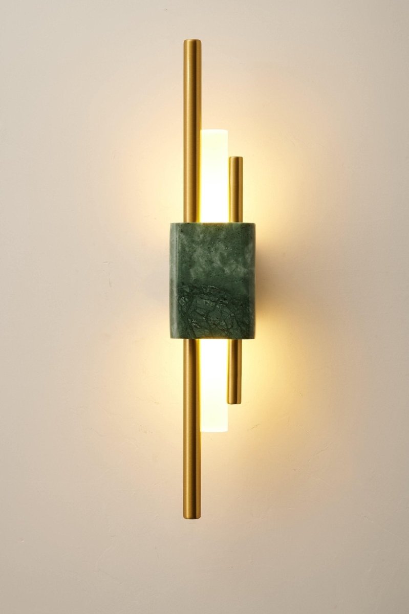 Moderne Wandlamp Met Marmer En Goud - Luxe Sfeerverlichting Voor Woonkamer en Hal