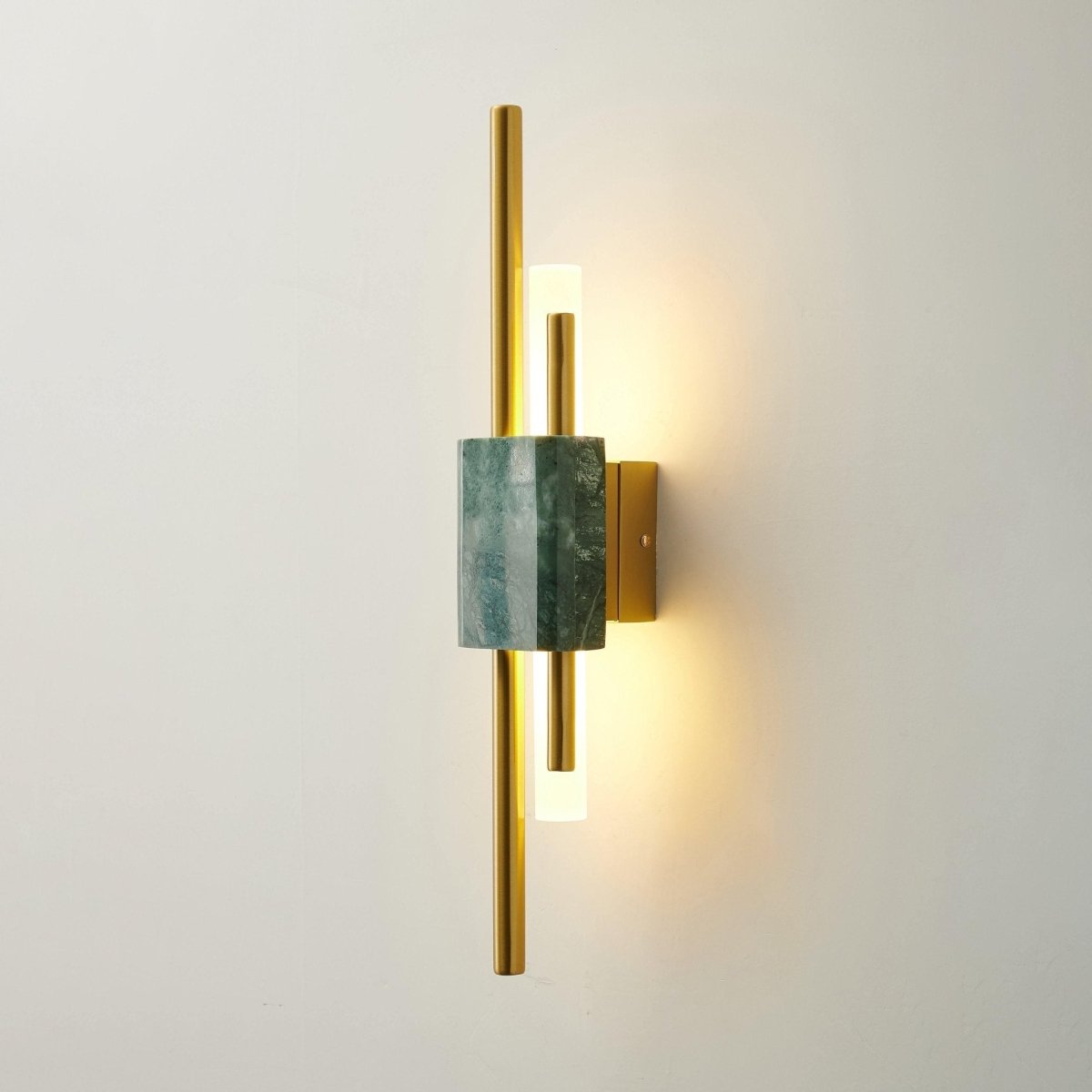 Moderne Wandlamp Met Marmer En Goud - Luxe Sfeerverlichting Voor Woonkamer en Hal