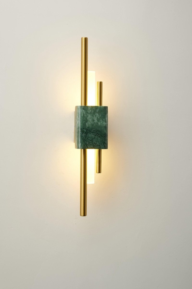 Moderne Wandlamp Met Marmer En Goud - Luxe Sfeerverlichting Voor Woonkamer en Hal