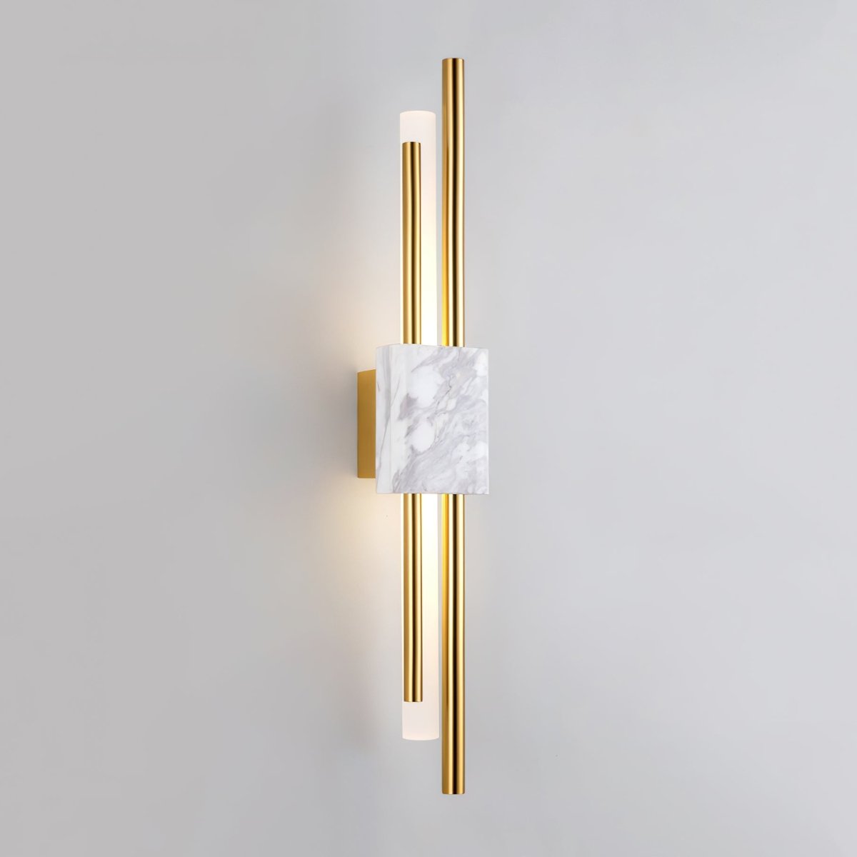 Moderne Wandlamp Met Marmer En Goud - Luxe Sfeerverlichting Voor Woonkamer en Hal