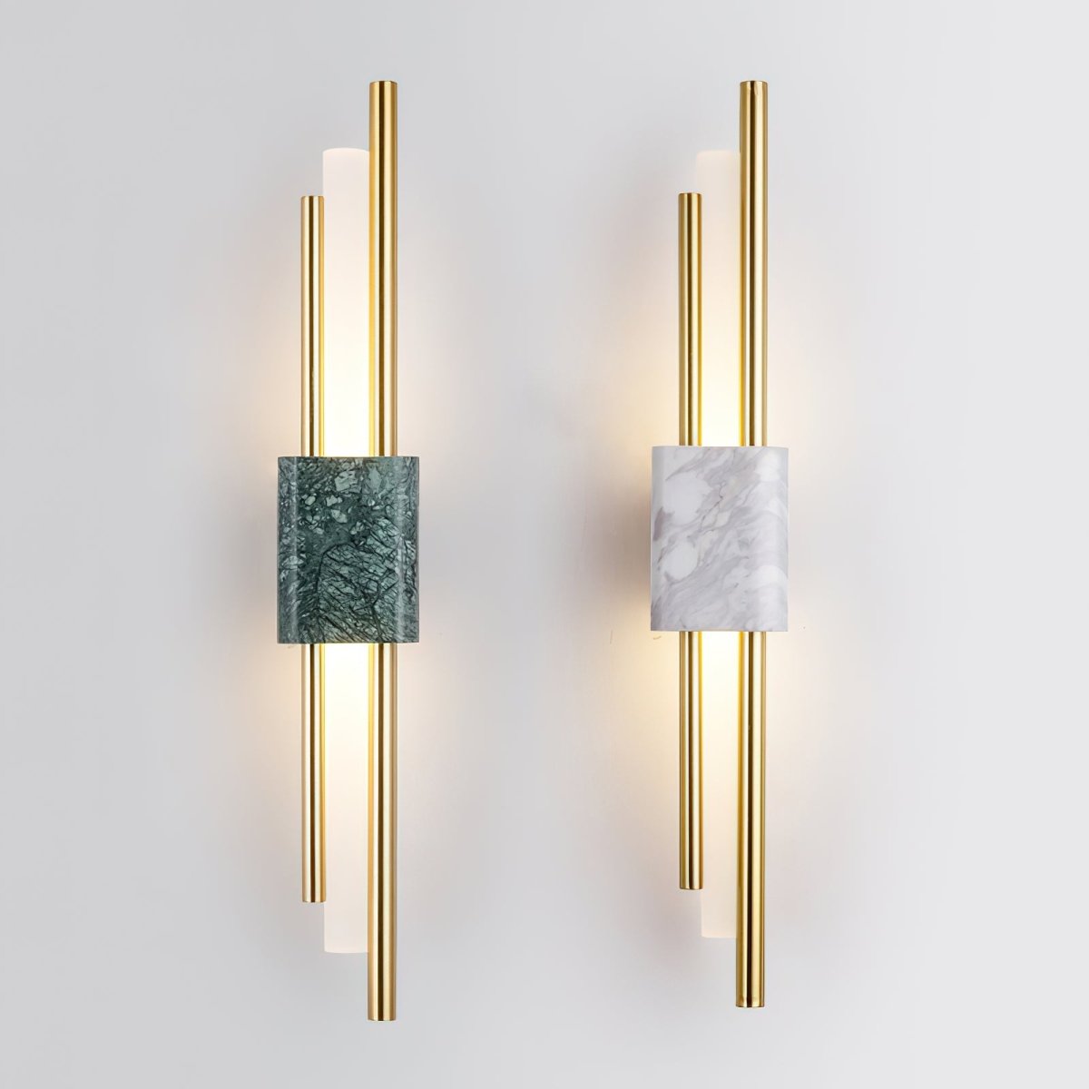 Moderne Wandlamp Met Marmer En Goud - Luxe Sfeerverlichting Voor Woonkamer en Hal