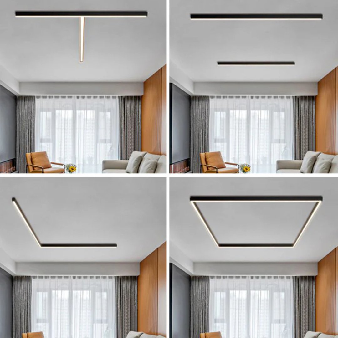 LineaLED Industriële Plafondlamp - Minimalistische LED Lamp Voor Woonkamer