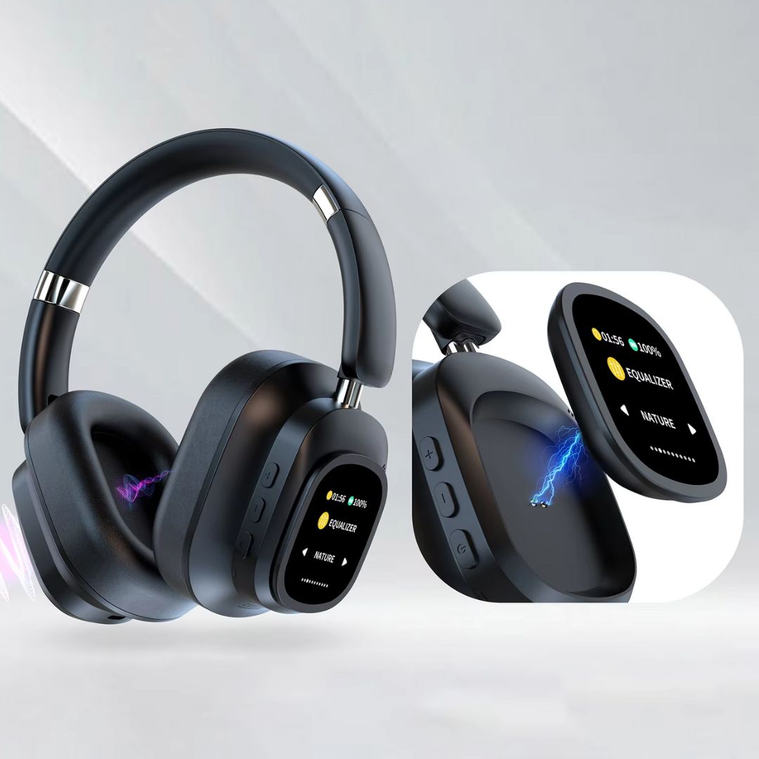 SmartSound Pro Hoofdtelefoon - Noise Cancelling Koptelefoon met Touchscreen en Diepe Bass