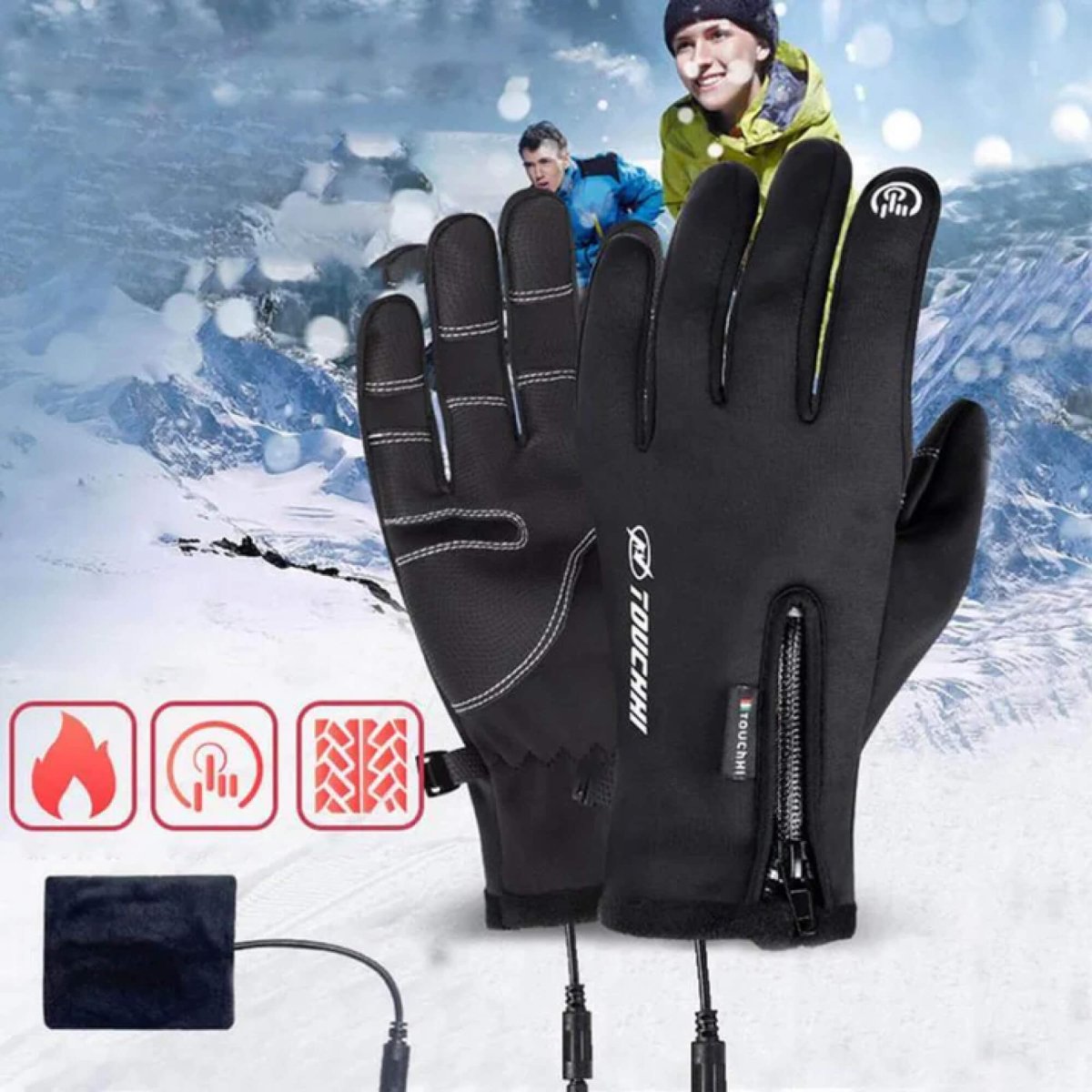 ThermaHeat Verwarmde Handschoenen - Warme Handschoenen Voor Winteractiviteiten