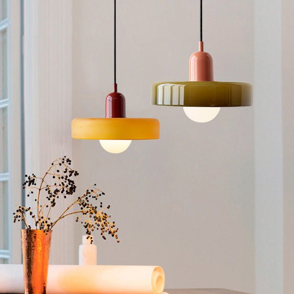 Bauhuis Glazen Hanglamp – Modern en Kleurrijk Design voor Woonkamer of Eetkamer