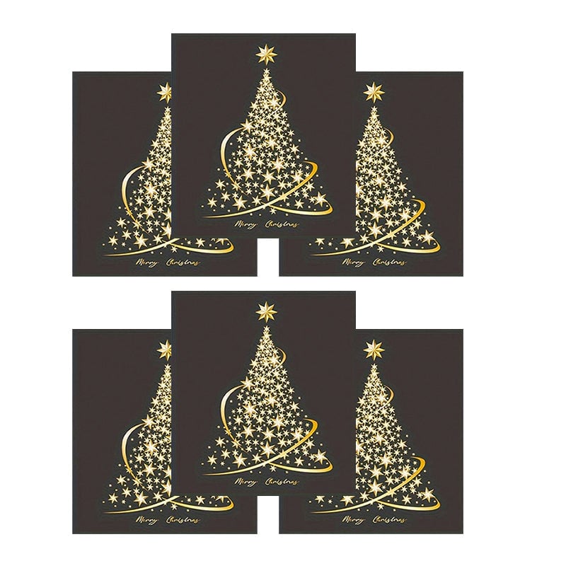 Kerstboom Raamstickers - Herbruikbare Dubbelzijdige Kerstdecoratie voor Ramen en Etalages