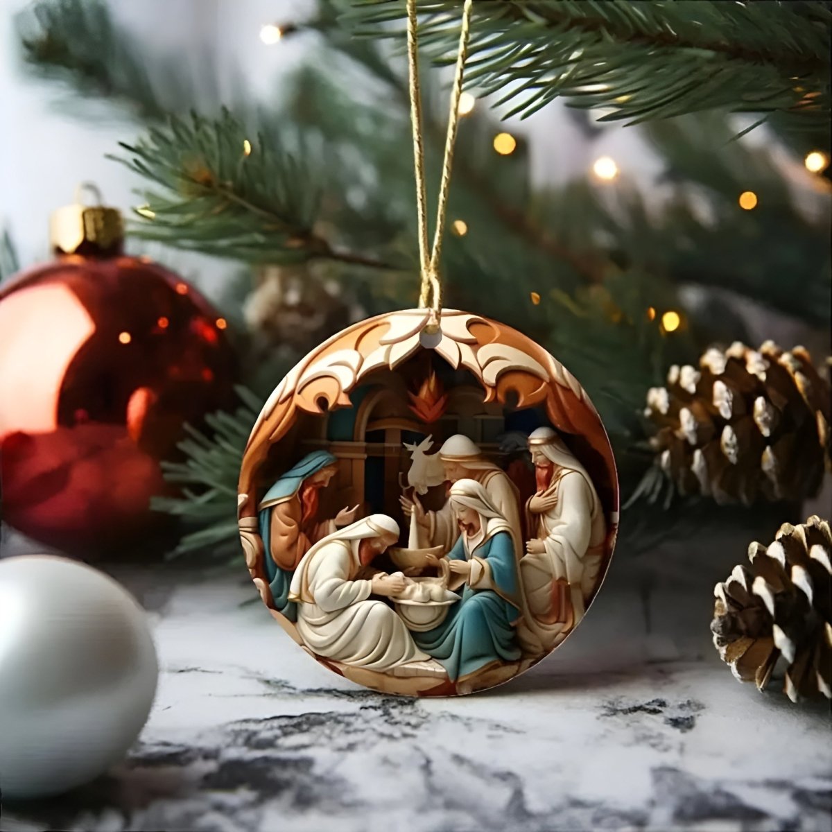 KerstGlans™ Keramische Ornamenten | Prachtige Feestelijke Kerstdecoratie