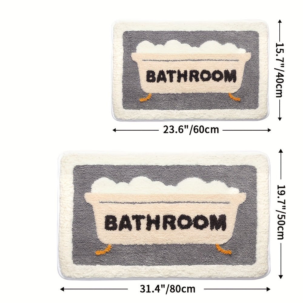 ColorSoft™ Absorberende Antislip Badmat – Zachte en Stijlvolle Badkamermat