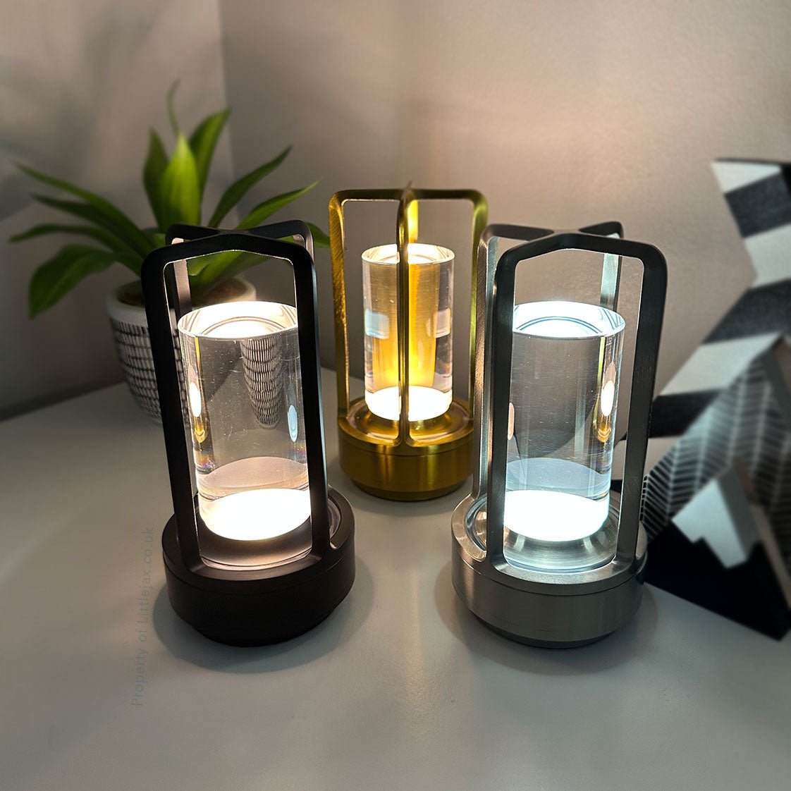 Lantrix Vintage Lantaarnlamp – Draadloze Oplaadbare Tafellamp 3 Lichtmodi Waterbestendig Ontwerp