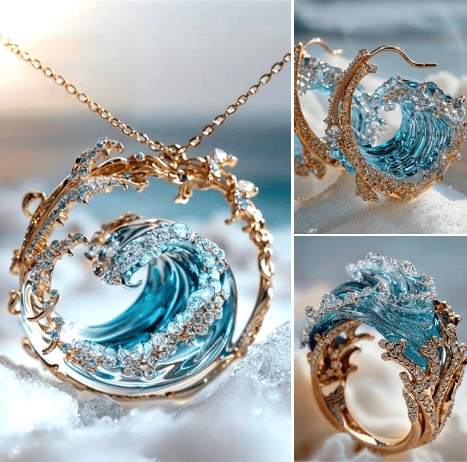 Ketting met Oceaan Symboliek - Maritiem Sieraad in Goud of Zilver