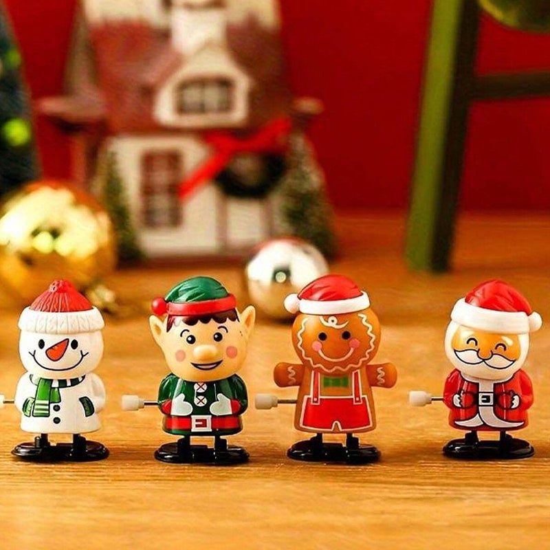 Opwindbaar Kerstfiguur Speelgoed - Bewegend Kerstmannetje voor Kinderen en Volwassenen