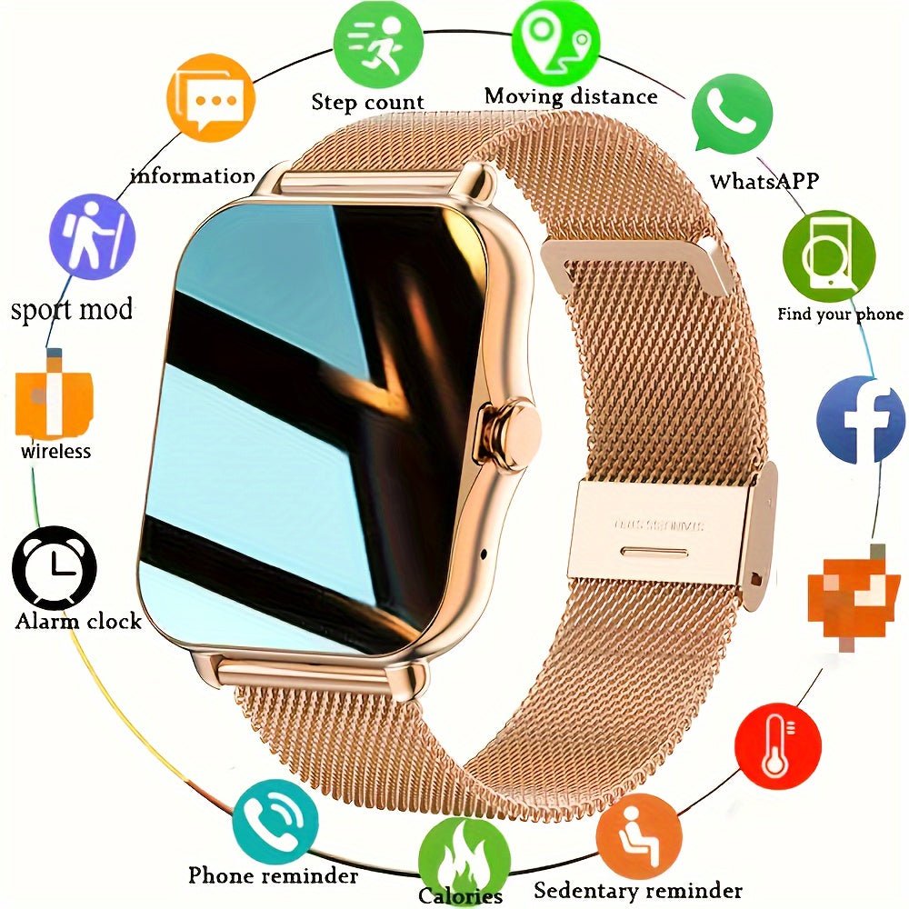 LumaWrist™ Smartwatch Dames & Heren – Touchscreen, Bellen, en Hartslagmeter