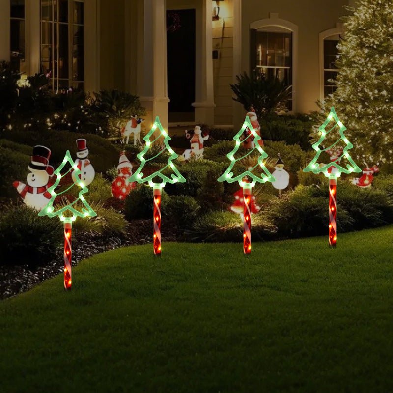 Solar Kerstboom Tuinverlichting - Kleurige en Waterdichte LED Decoratie voor Buiten