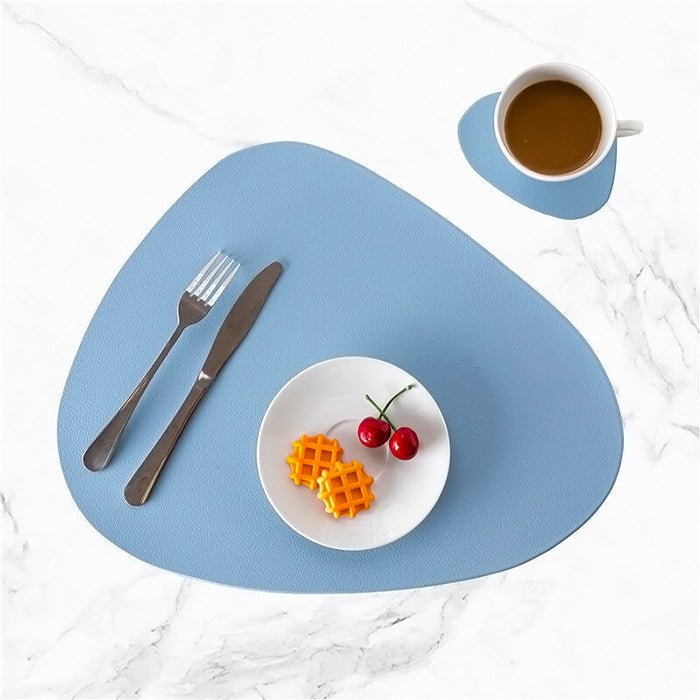 LuxuSet™ Leren Placemat Set – Waterbestendige en Moderne Tafelmatten