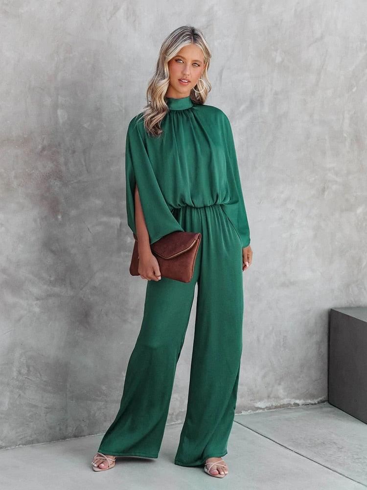 Bruna | Trendy Groene Jumpsuit