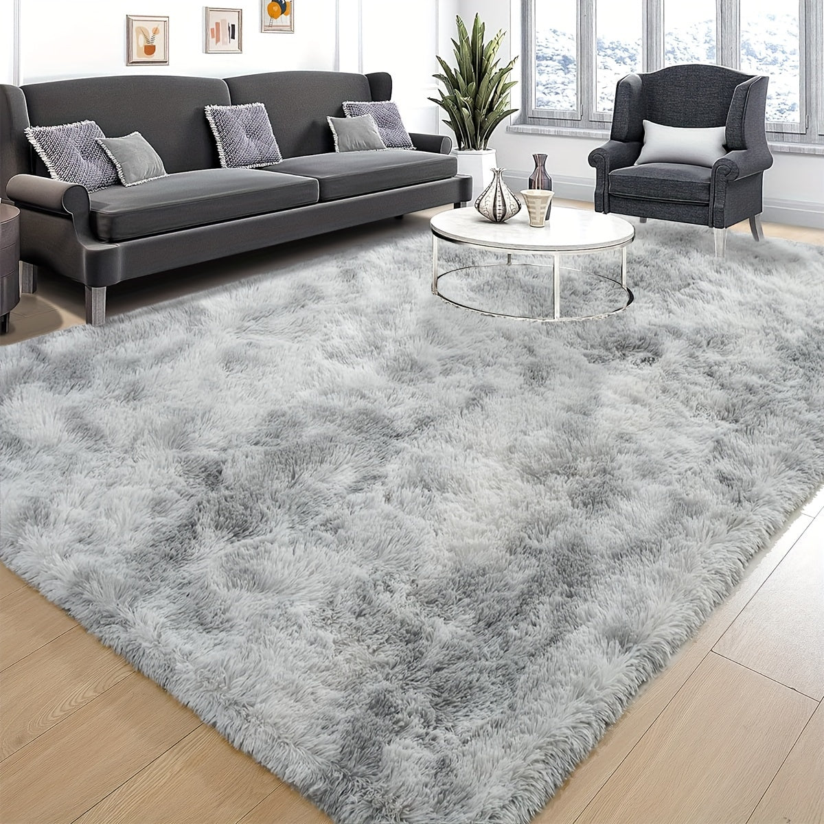 VelvetLux™ Zacht Shaggy Vloerkleed – Wasbaar, Antislip & Fluffy – Ideaal voor Woonkamer & Slaapkamer