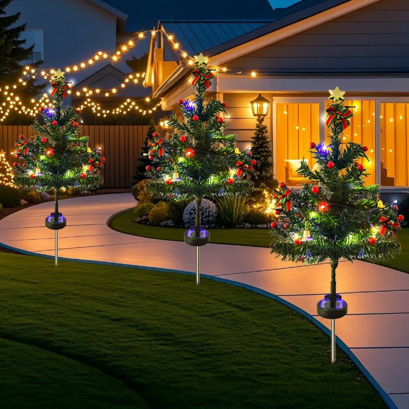 Solar LED Kerstboom Tuinverlichting - Eco-Vriendelijke Kerstverlichting met Automatische Sensor