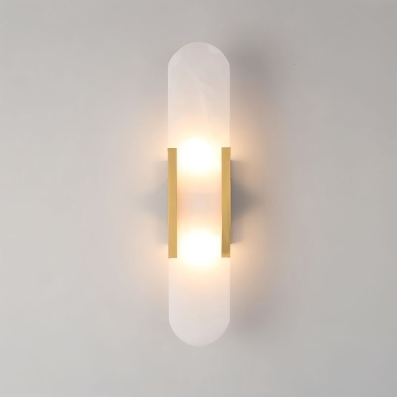 Moderne Wandlamp met Marmeren Kap – LED Muurlamp voor Slaapkamer en Woonkamer