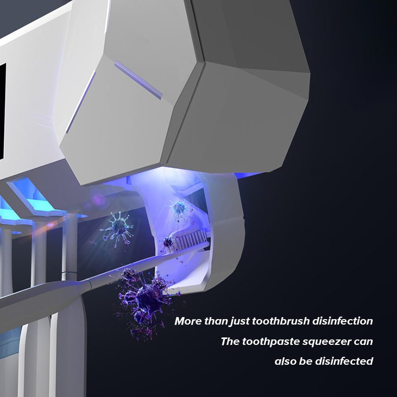 PureGuard™ UV Tandenborstel Sterilisator en Organizer – Hygiënische Wandhouder Zonder Boren