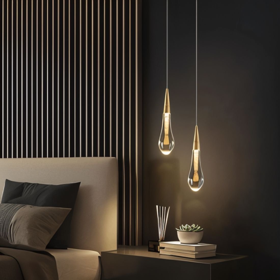 Moderne Hanglamp met Druppelontwerp – Verstelbare LED Plafondlamp voor Woonkamer en Slaapkamer