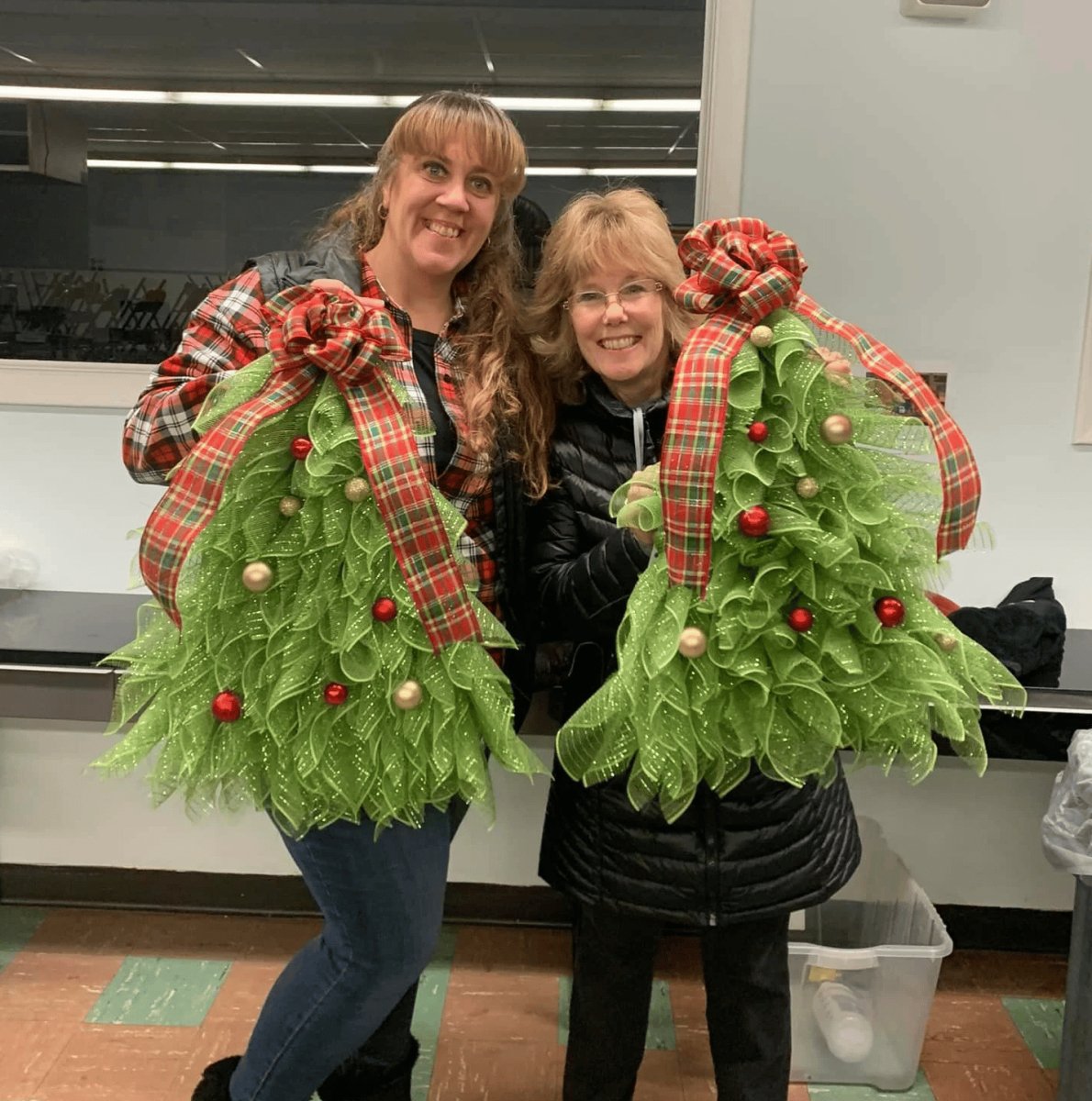 Kerstboom Deurkrans - Groene Decoratieve Krans voor Binnen en Buiten