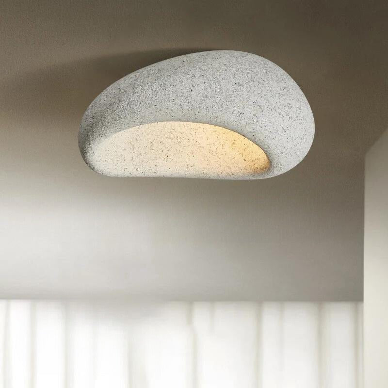 Wabi-Sabi Plafondlamp – Minimalistische Hanglamp voor een Moderne Woonkamer